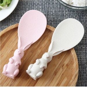 5for$10 Two Rabbit Shaped Rice Spoon, Kitchen Shovel, Standing Cooking Tools